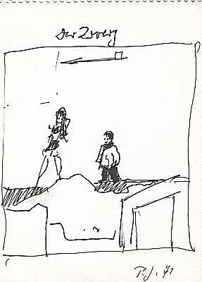 Der Zwerg 1971, Zeichnung von Peter Janssen