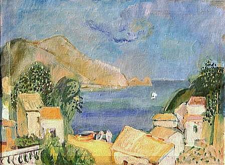 Ischia, painting by Peter Janssen, please click for enlarged view.