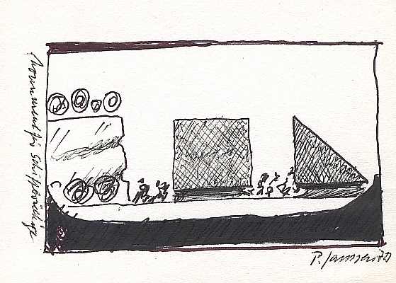 Monument für Schiffbrüchige, Zeichnung von Peter Janssen