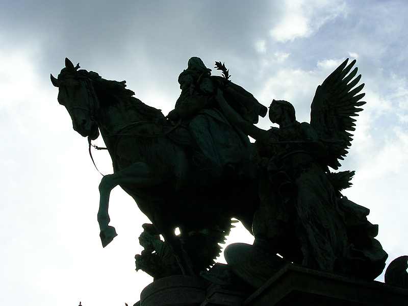 Kaiser Wilhelm I. Denkmal auf dem Martin Luther Platz in Dsseldorf!