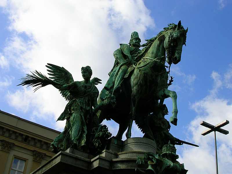 Kaiser Wilhelm I. Denkmal auf dem Martin Luther Platz in Dsseldorf!