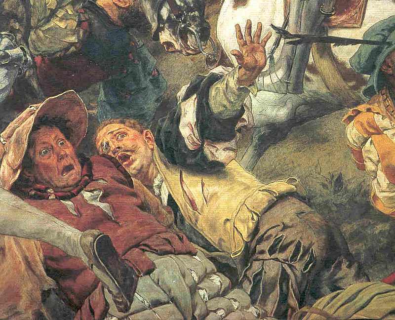 Die Schlacht bei Laufen. 1534 - Detailansicht