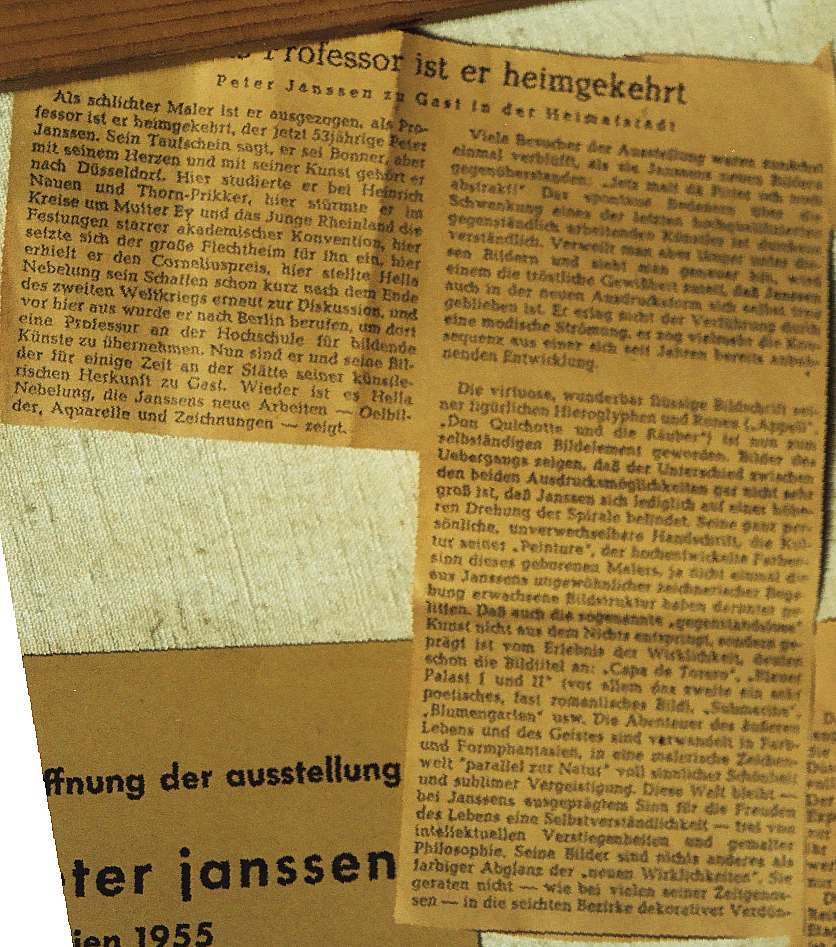 Als Professor ist er heimgekehrt - Rheinische Post 1959